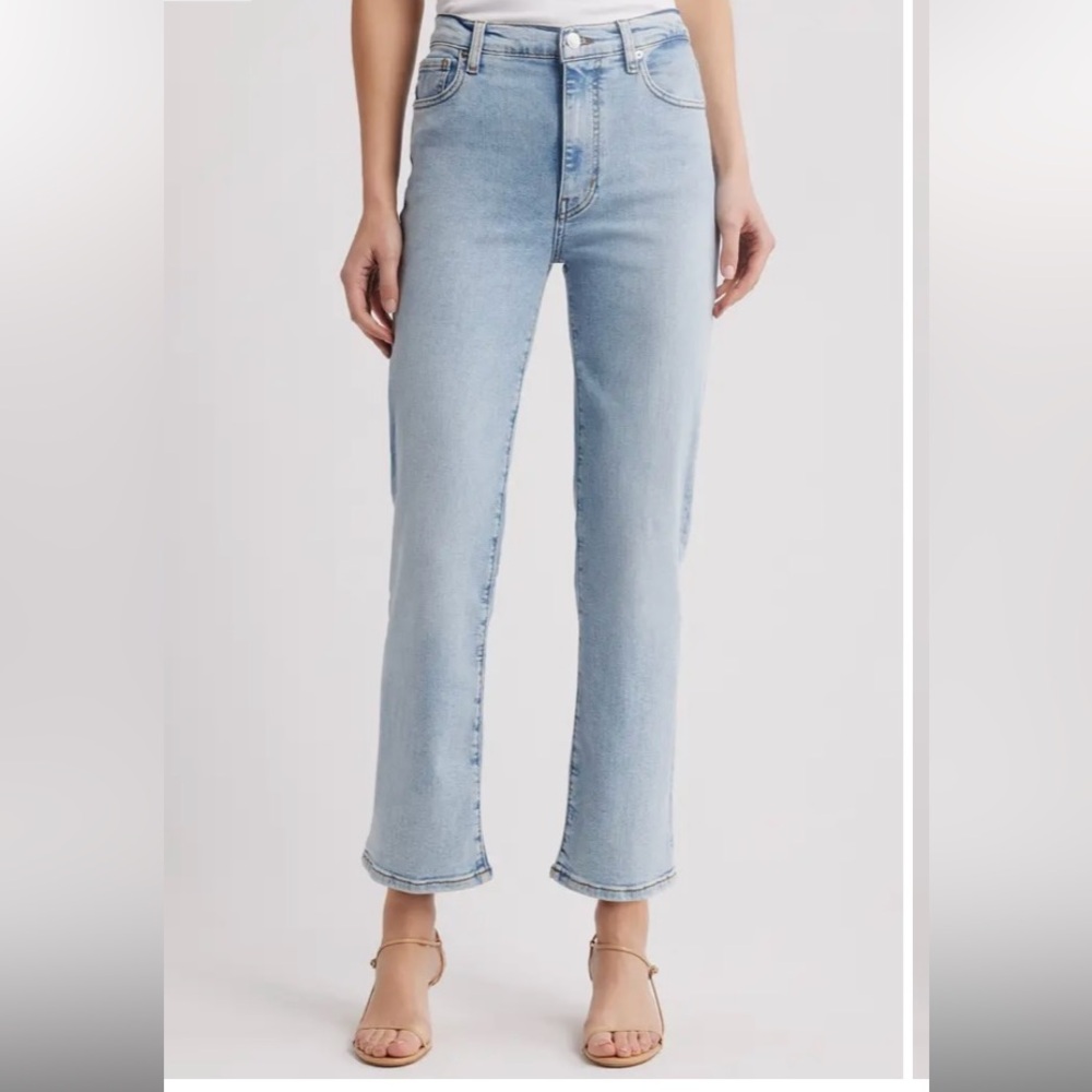 FRAME Le Sleek High Waist Ankle Straight Jeans